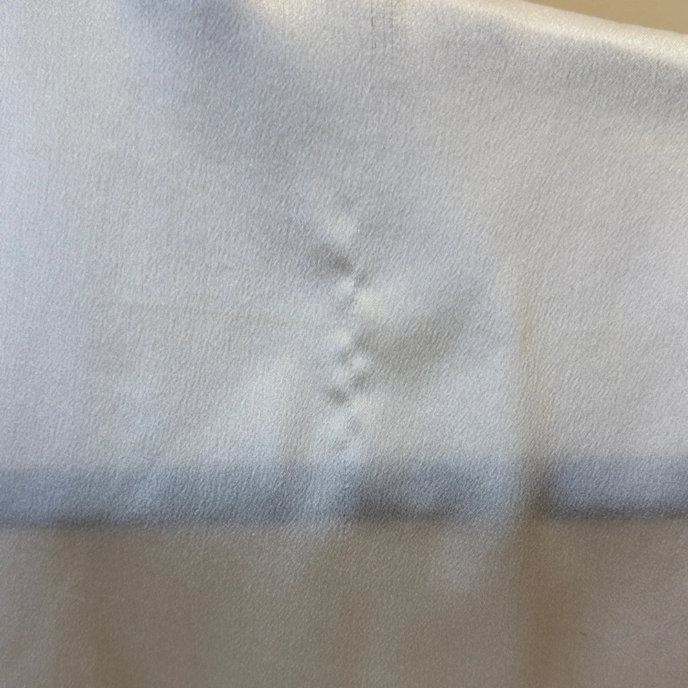 VINCE PEARL COLOR SILK SIZE XS BUTTON DOWN SHORT SLEEVE TOP - Picture 11 of 12